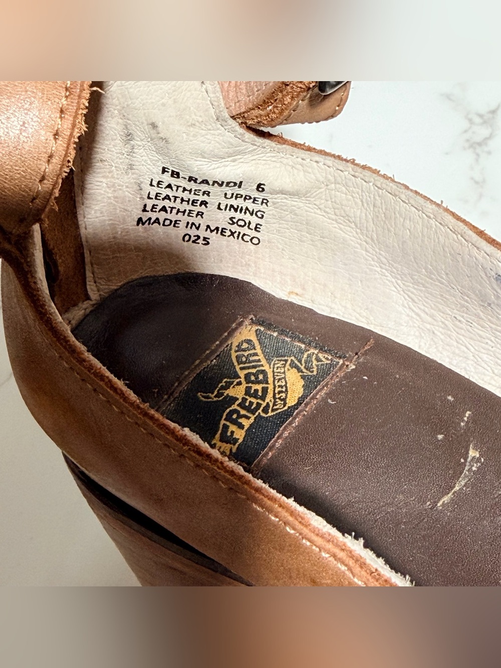 Freebird Randi size 6 Women’s Tan Leather Buckle Strap Block Heel Pumps - Picture 10 of 10